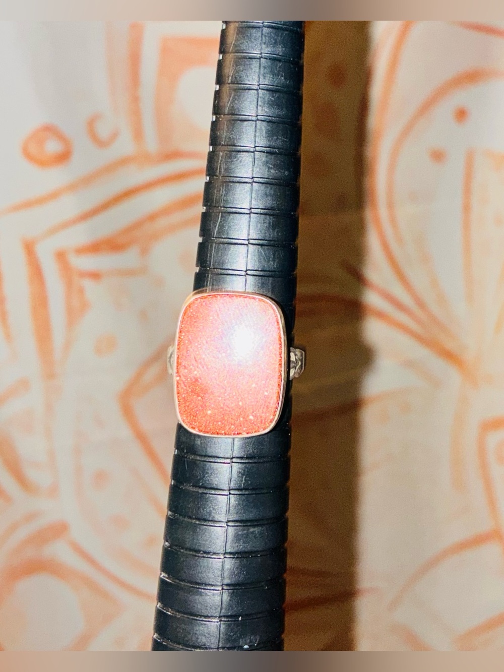 Sparkling Sandstone Gem Set in a Solid Sterling Setting - Picture 8 of 12